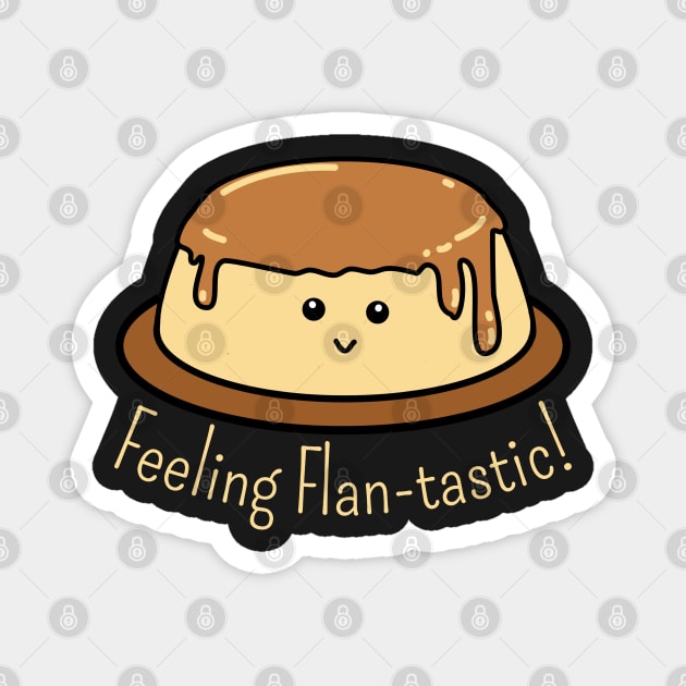 Flan-tastic Food Pun Magnet by H. R. Sinclair