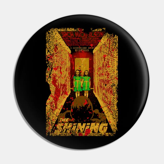 Redrum Chronicles Pay Tribute to the Mysterious Horror and Psychological Thrills of Shining on a Tee Pin by Irwin Bradtke