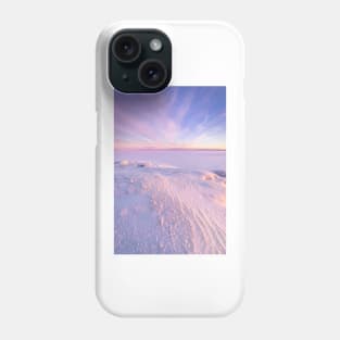 Colors of winter dawn at frozen lake Phone Case