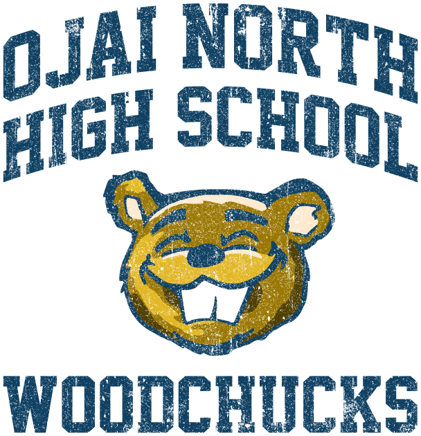 Ojai North High School Woodchucks (Yellow) Kids T-Shirt by huckblade