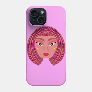 Beautiful Girl Graphic Design Phone Case