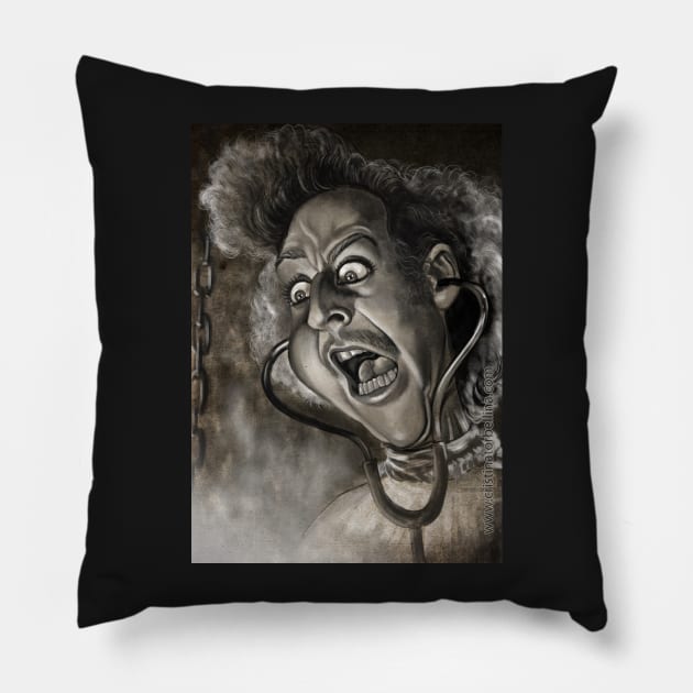 Gene Wilder young Frankenstein Pillow by cristinatorbellina