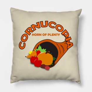 Cornucopia Thanksgiving Pillow