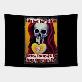 Goth Valentines Day Tapestry