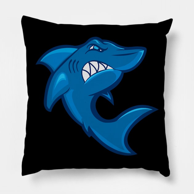 Sharky Pillow by Joebarondesign