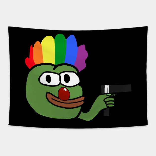 picture Pepe Clown Gun teepublic