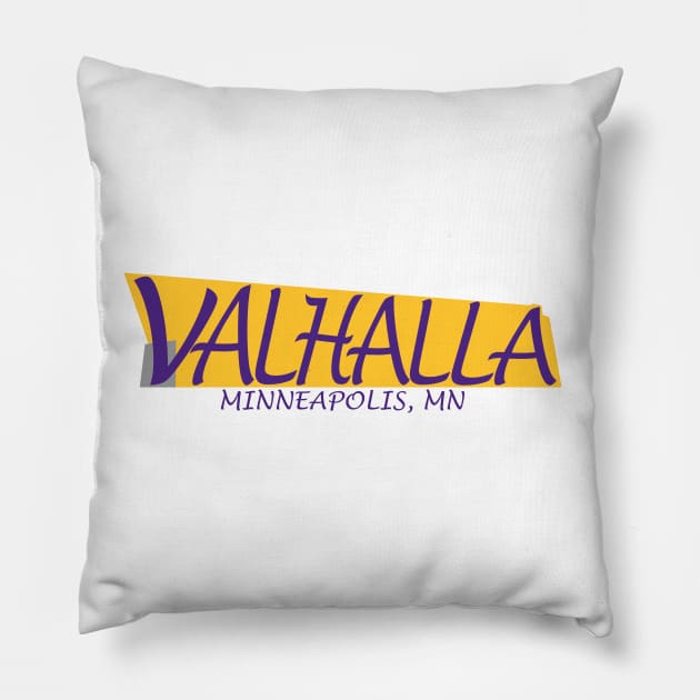 Valhalla MN Vikings Pillow by SiebergGiftsLLC