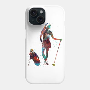 Girl golfer Phone Case