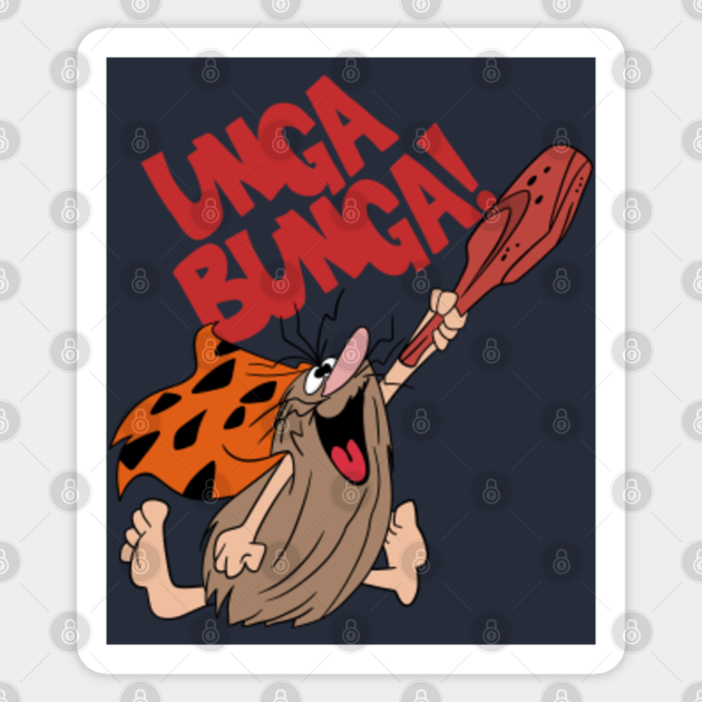 Unga Bunga Captain Caveman Captain Caveman Sticker Teepublic Captain caveman & the teen angels: unga bunga captain caveman