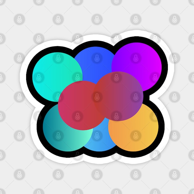 Colorful Circle Magnet by ahmadzakiramadhan