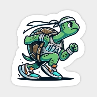 Marathon Turtle: Slow and Steady Wins Magnet