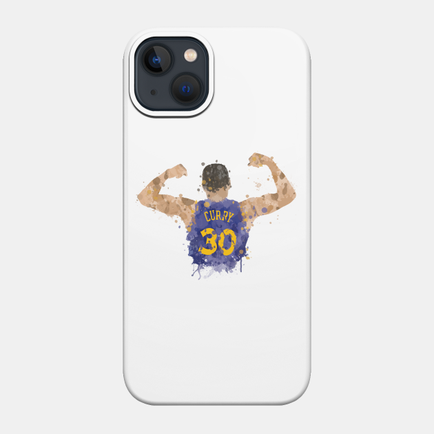 Steph Curry Paint Splatter Art - Steph Curry - Phone Case