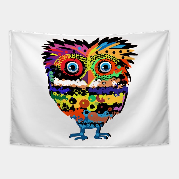 Bird lover Colorful Tapestry by Mako Design 