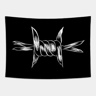 Barbed Wire Tattoo Tapestry