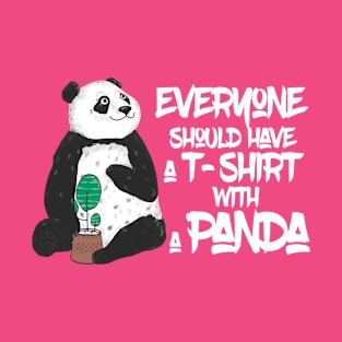 Cute Panda T-Shirt For Panda Lovers T-Shirt