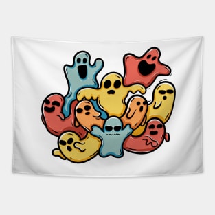 Ghost boo doodle art Tapestry