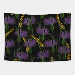 Purple cornflowers Tapestry