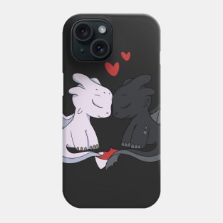 Love of dragons, Black fury & Light fury, Httyd characters, Toothless Phone Case