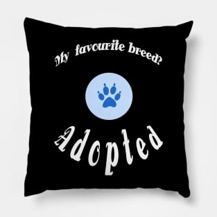 Adopted Animals Pillow