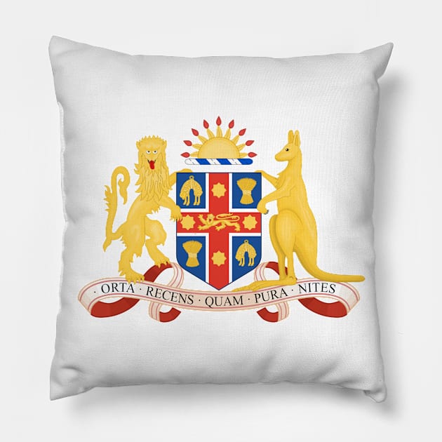 New South Wales Pillow by Wickedcartoons