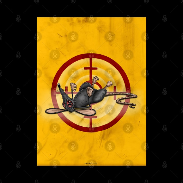 NIGHT RATS SUTDIOS TARGET LOGO Yellow by NIGHT RATS STUDIOS