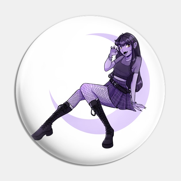 Vampire girl Pin by Maki.artist