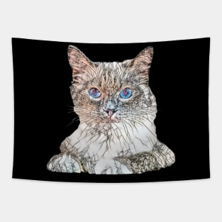 Floppy Cat Design - Ragdoll Cat Christmas Gift Tapestry