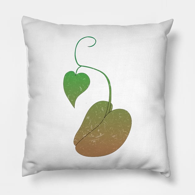 Vegan Seed Plant Pillow by HBfunshirts