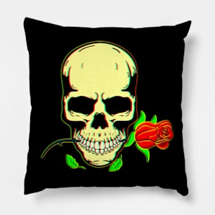 Skull N Roses 3D Pillow