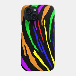 Rainbow Tiger Stripes Phone Case