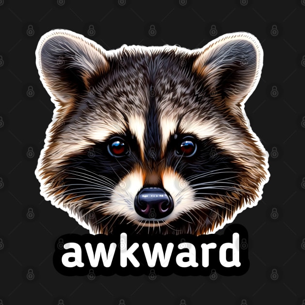 Awkward Trash Panda Raccoon by MaystarUniverse