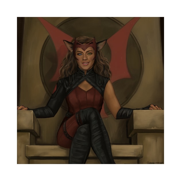 Catra on the Throne by AlanaReneArt