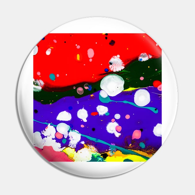 Colorful liquid marble Pin by TheSkullArmy