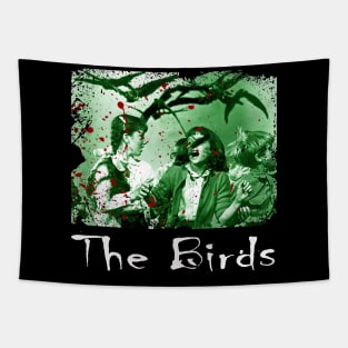 Winged Menace The Birds Feathered Fiends T-Shirt Tapestry