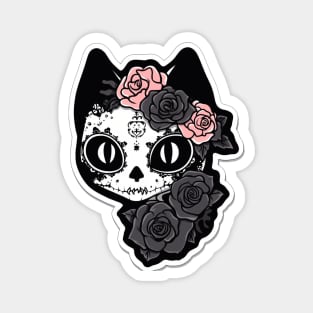 Pastel Goth Cute Undead Cat Magnet