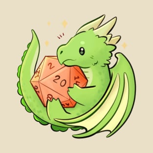 Cute Dragon with Dice T-Shirt