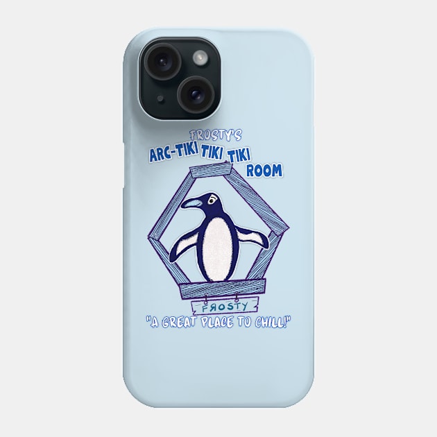 Frosty's Arc-Tiki Room Phone Case by Skipper Kevin