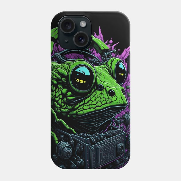 TECHNO FROG RAVE Phone Case by EBAN