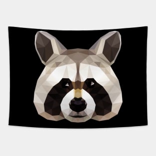 Raccoon Polygon Head Geometric Animals Geometry Tapestry