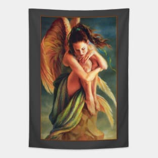 Pixie in Green Tapestry