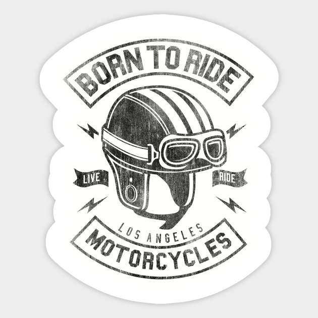 Born To Ride Cafe Racer Cafe Racer Sticker Teepublic