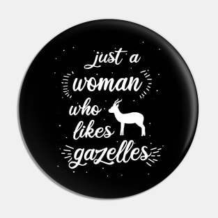 Women gazelle girl saying antelope print Pin