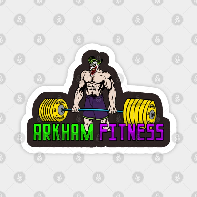 The Joker Arkham Fitness Magnet by Madness Within