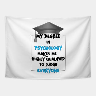 My degree in psychology make me highly qualified to judge everyone Tapestry