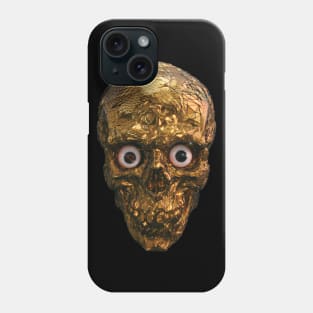 BOO BOO GOLD SKULL WITH EYES Phone Case