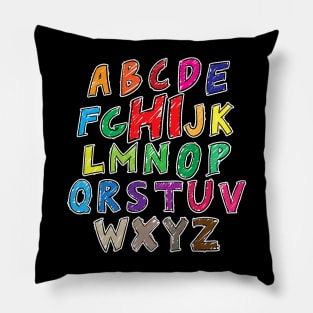 Hi In Alphabet Back To School Letters Teacher Pillow