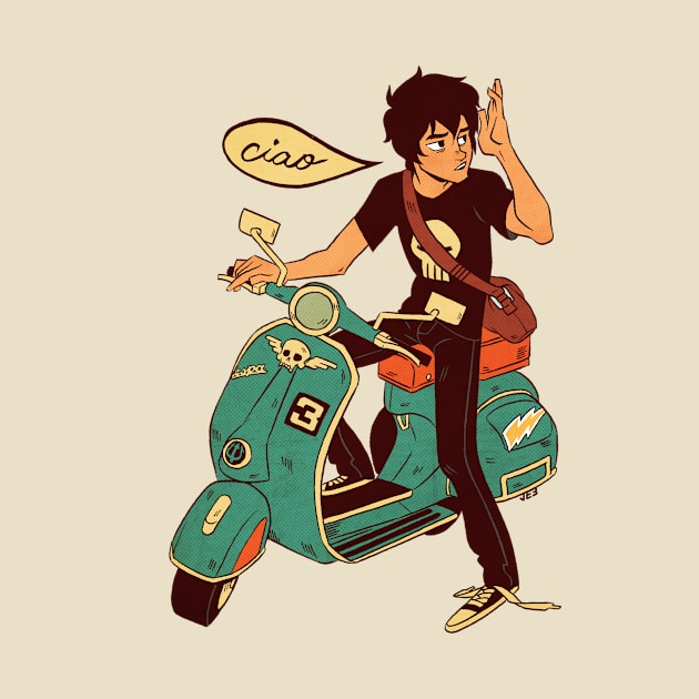 Nico di Angelo Vespa by aspirinoverdose