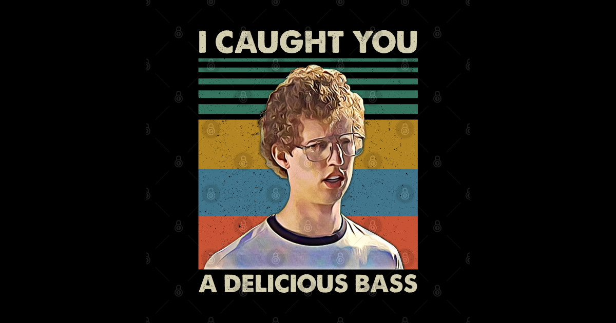 Retro Men I Caught You A Delicious Bass - Napoleon Dynamite - Sticker