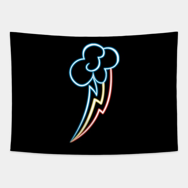 Neon Cuite Mark - Rainbow Dash Tapestry by Brony Designs