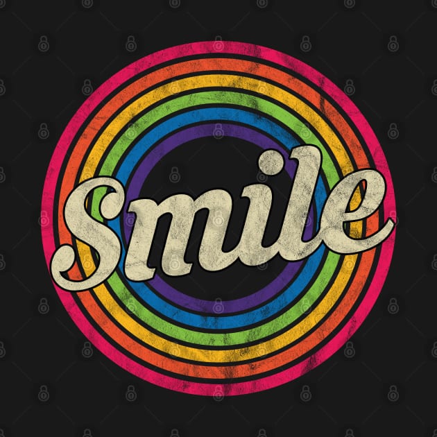 Smile - Retro Rainbow Faded-Style by MaydenArt